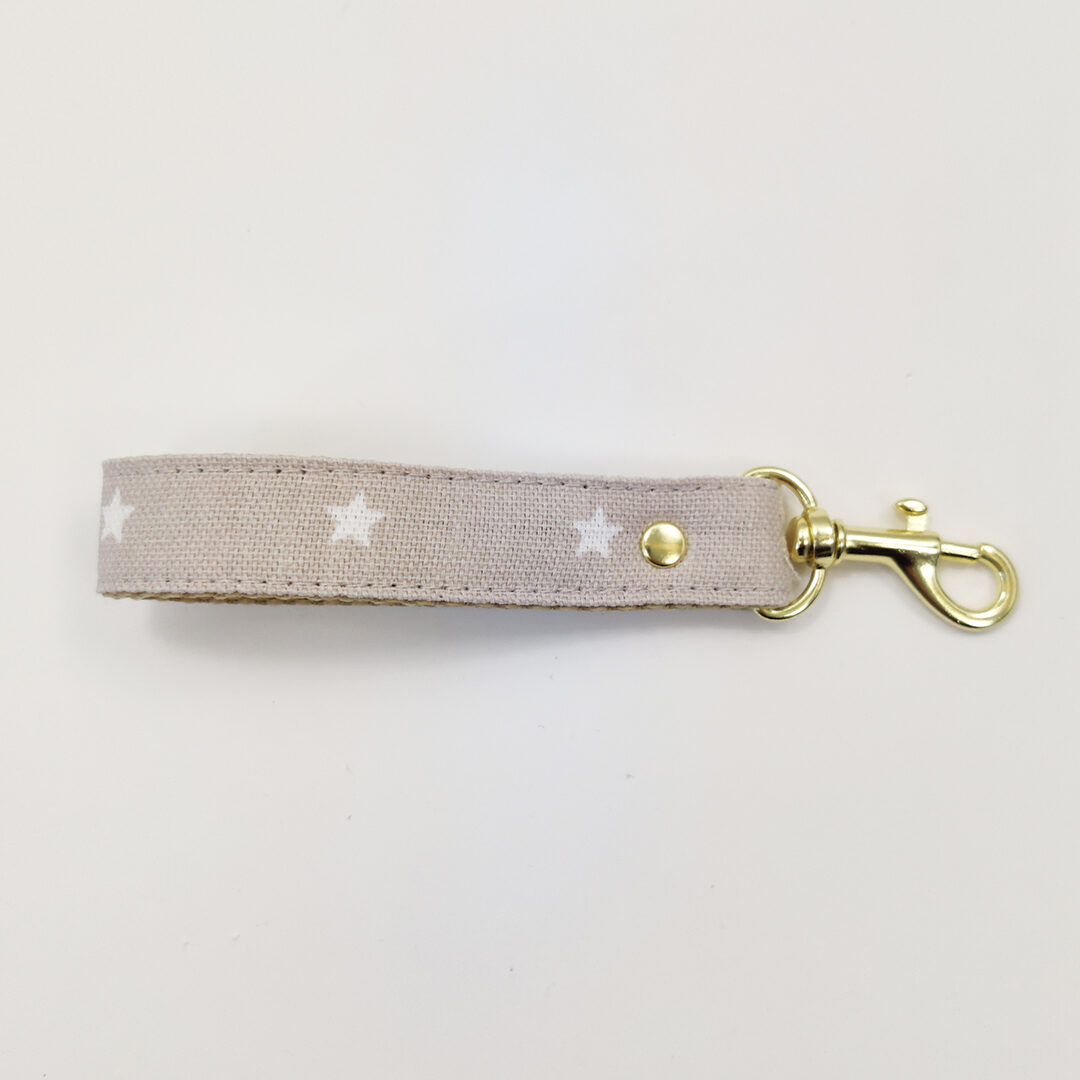 Nyckelring Ribbon Beige Star 2