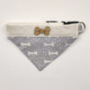 Hundbandana-Gray-Dogbone-Organic-5