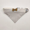 Hundbandana-Gray-Dots-Organic-5