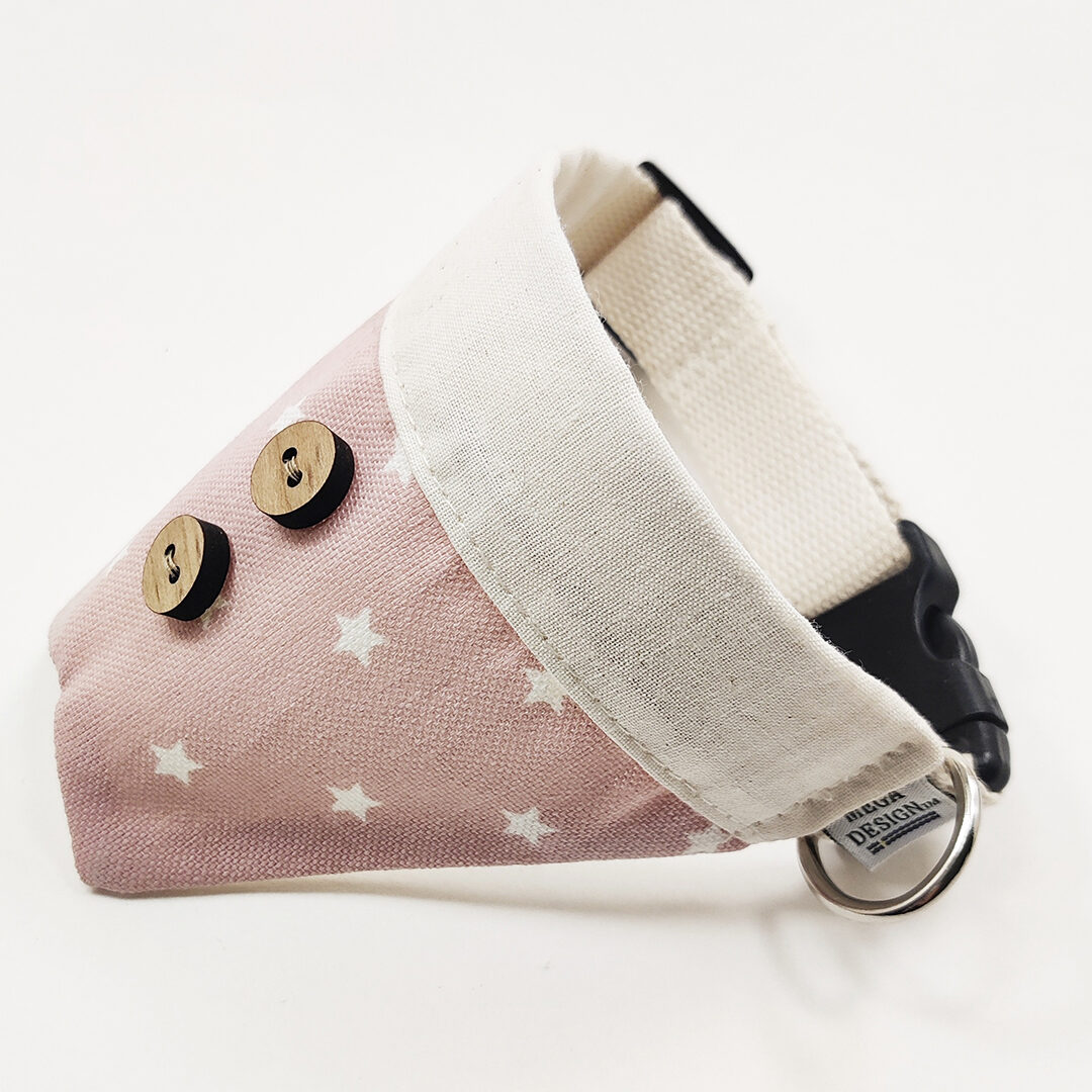 Hundbandana-W-Pink-Star-Organic-1