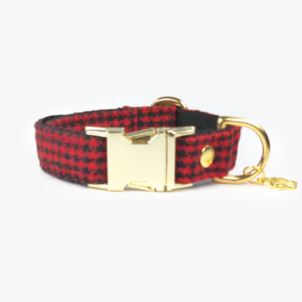 Hundhalsband Scottish Red & Black